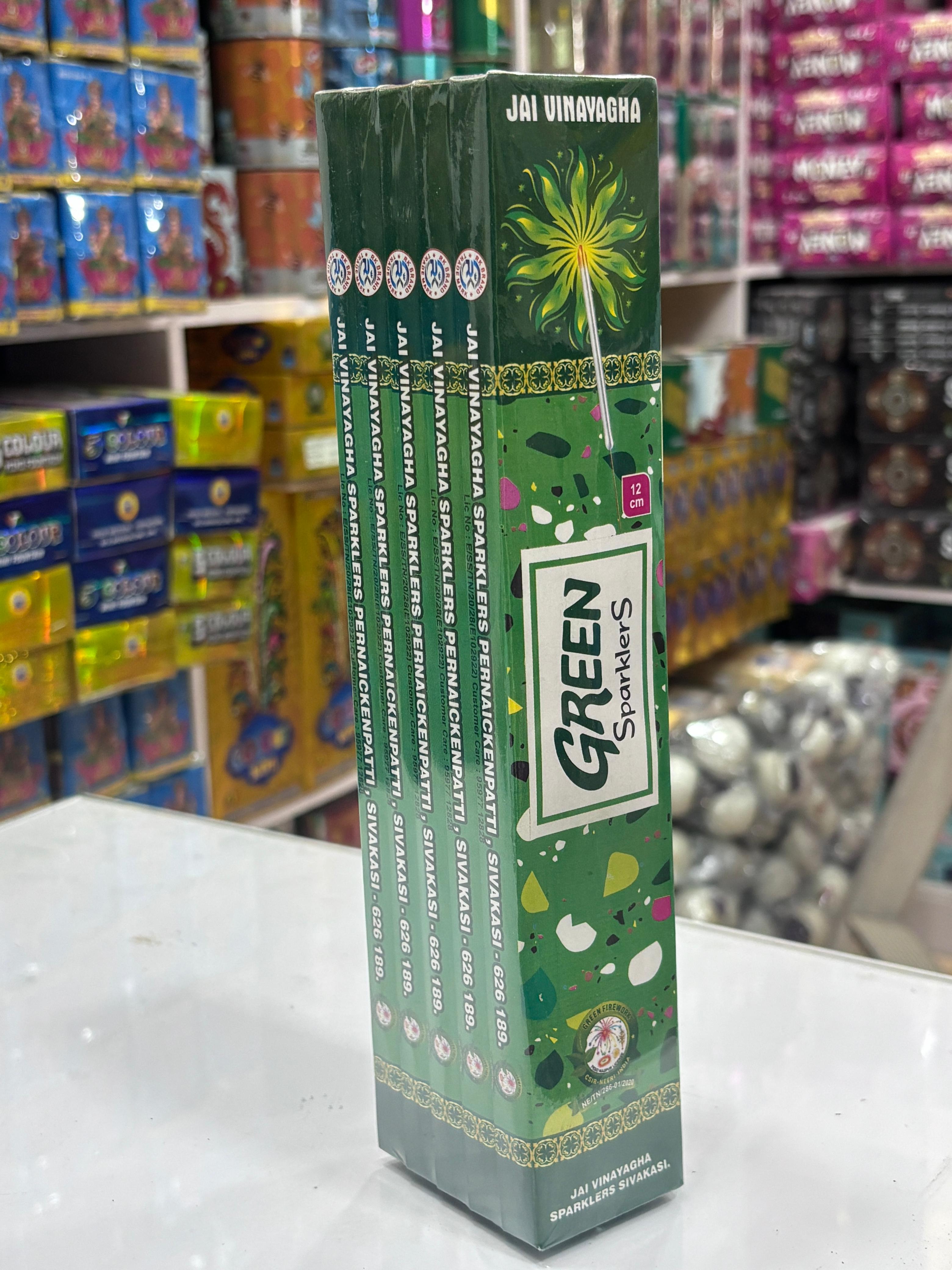 7 cm Green Sparklers